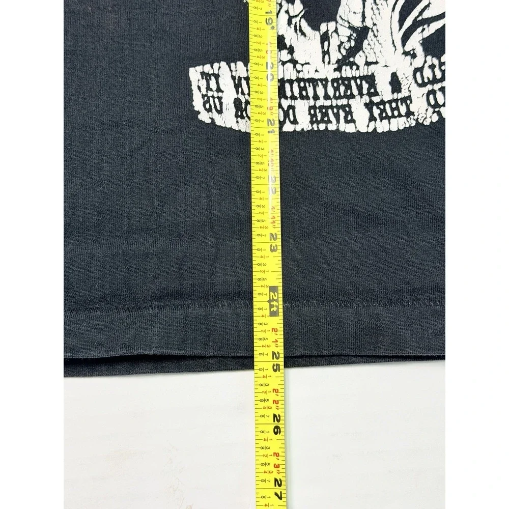 Loren Co Graphic T Shirt Mens L Black‎ Gothic Skull Streetwear Oversized